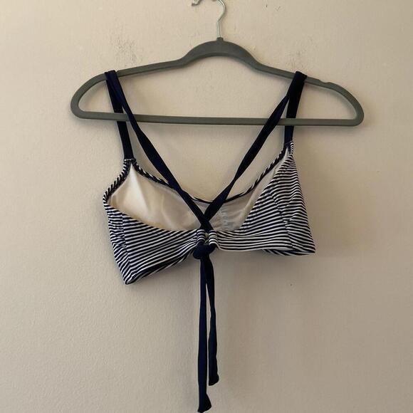 Aerie navy and white stripe bikini top - Picture 3 of 3